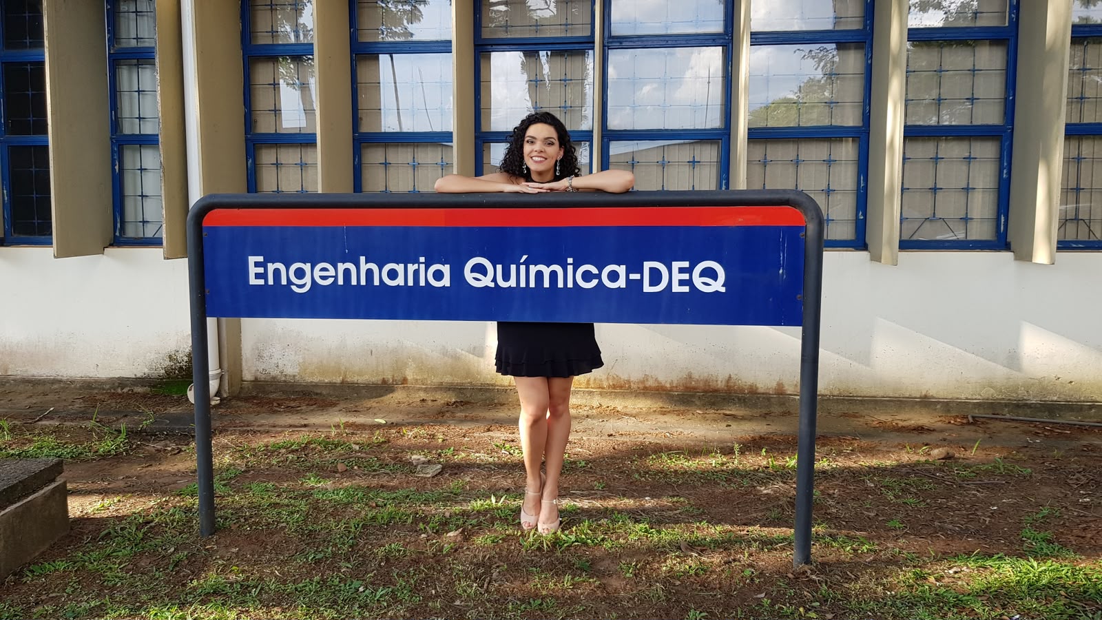 Heloísa Nanzer na formatura de Engenharia Química na UFSCar